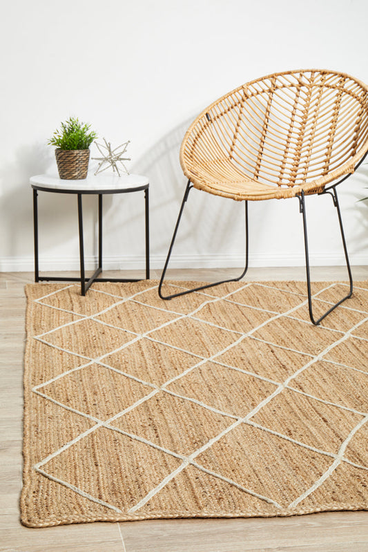 Lavelle Tusk Beige Jute Rug