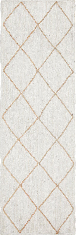 Lavelle White Jute Runner Rug