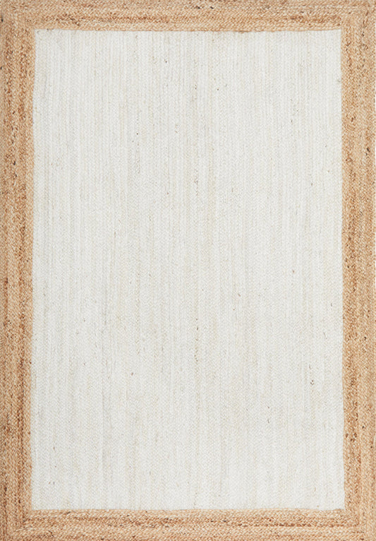 Lavelle Natural and White Jute Rug