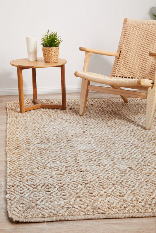 Lavelle Oat Beige Jute Rug