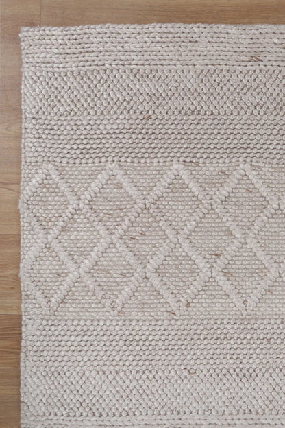Aris Beige Wool Rug