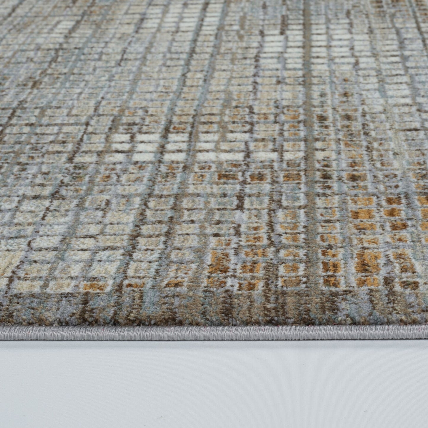 Oria Grid Rust Rug