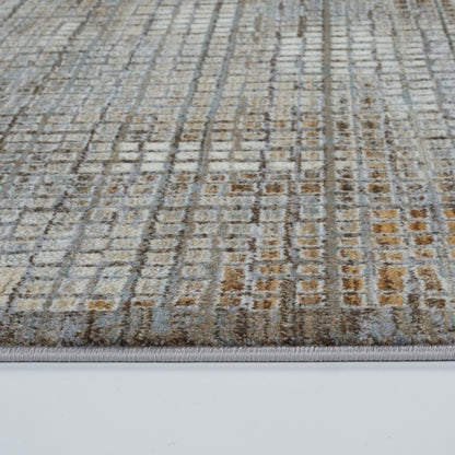 Oria Grid Rust Rug