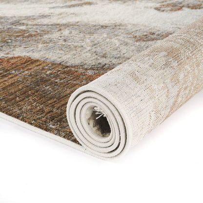 Oria Ivory Rust Rug