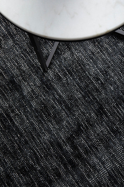 Obsidia Black Polyester Rug