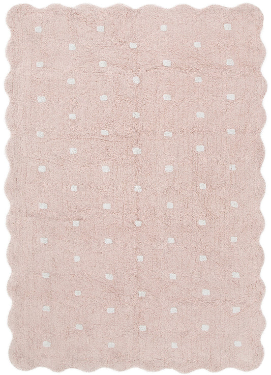 Dream Pink Kids Rug — cotton kids rug, soft, durable, playroom-safe, Haus & Harbour