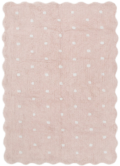 Dream Pink Kids Rug ‚Äö√Ñ√Æ cotton kids rug, soft, durable, playroom-safe, Haus & Harbour