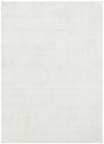 Rivareno Modern White Rug ‚Äö√Ñ√Æ viscose rug, soft sheen, subtle, Haus & Harbour