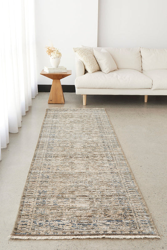 Patina Natural Beige Runner Rug