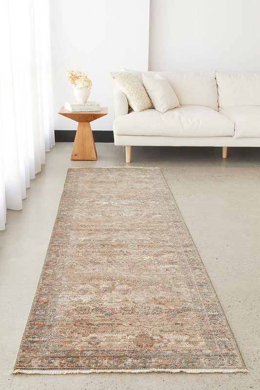 Patina Tusk Beige Runner Rug