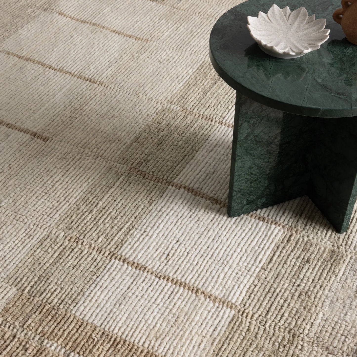 Zephyra Beige Wool Rug