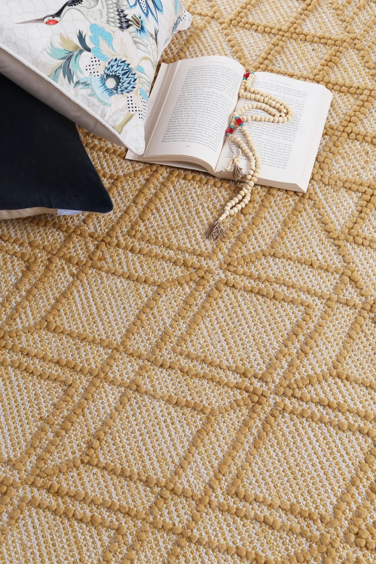 Avenza Beige Wool Rug