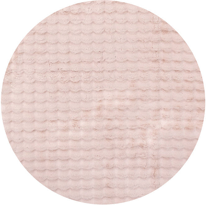 Perlana Blush Pink Washable Round Rug