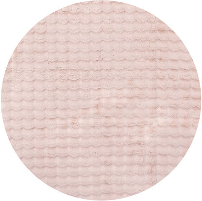 Perlana Blush Pink Washable Round Rug