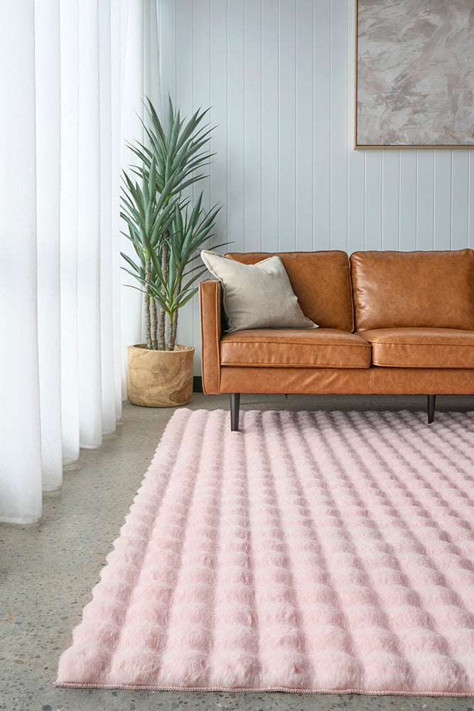 Perlana Blush Pink Washable Rug
