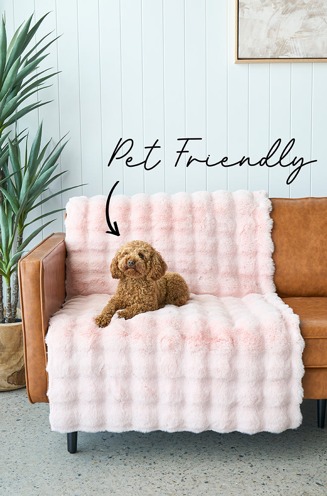 Perlana Blush Pink Washable Rug