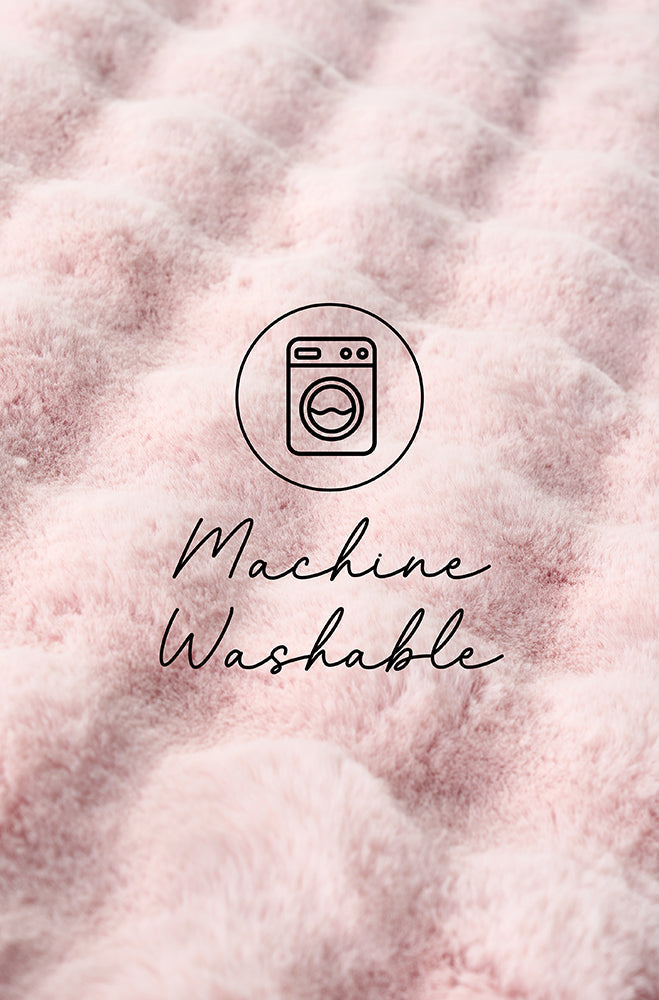 Perlana Blush Pink Washable Rug
