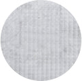 Perlana Silver Washable Round Rug