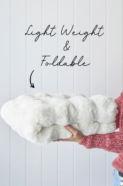Perlana White Washable Round Rug