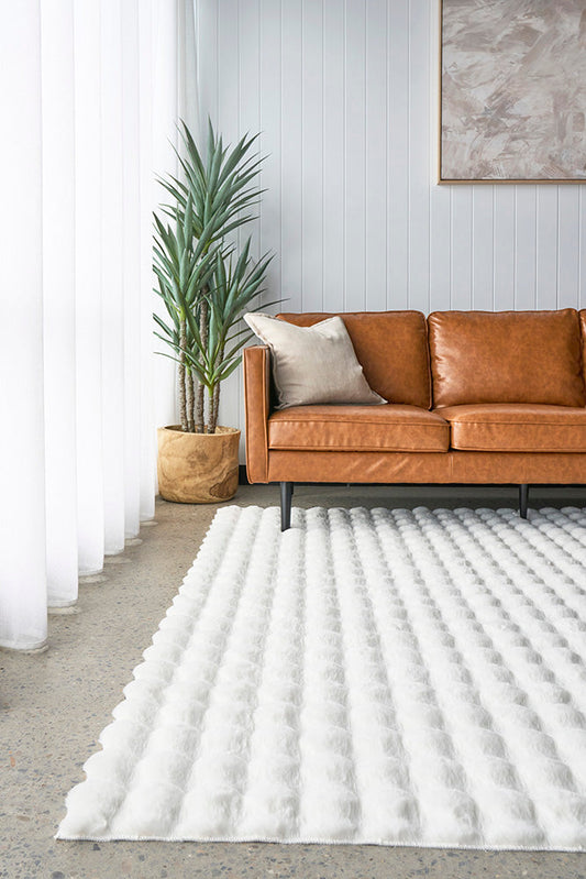 Perlana White Washable Rug