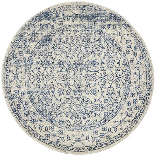 Pietra Frost White Round Rug