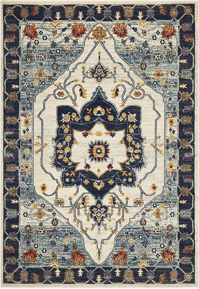 Ravella 201 Blue Polypropylene Rug