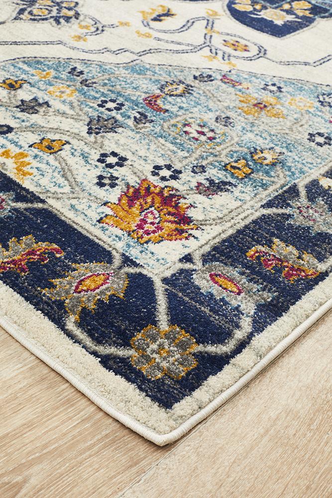 Ravella 201 Blue Polypropylene Rug