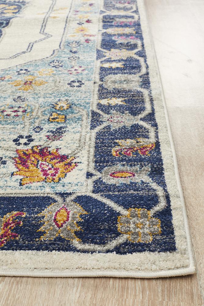 Ravella 201 Blue Polypropylene Rug