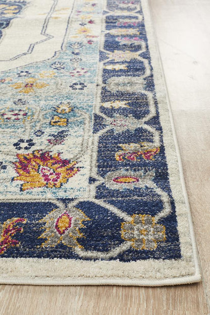 Ravella 201 Blue Polypropylene Rug