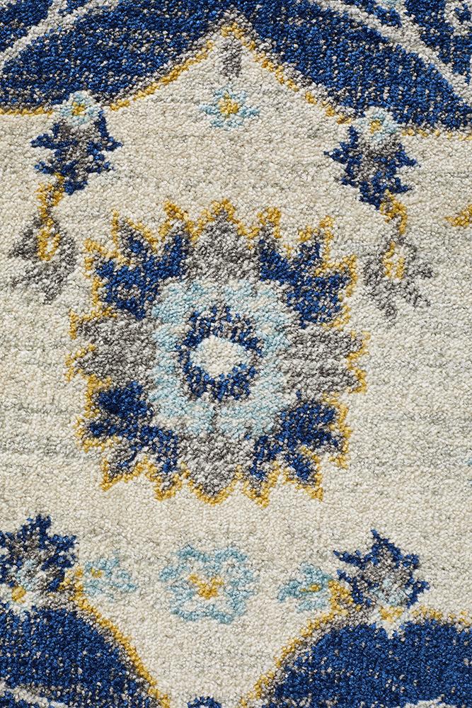 Ravella 201 Navy Polypropylene Round Rug