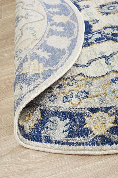 Ravella 201 Navy Polypropylene Round Rug