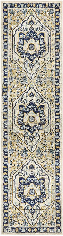 Ravella 201 Navy Polypropylene Runner Rug