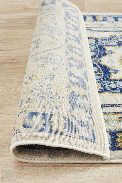 Ravella 201 Navy Polypropylene Runner Rug