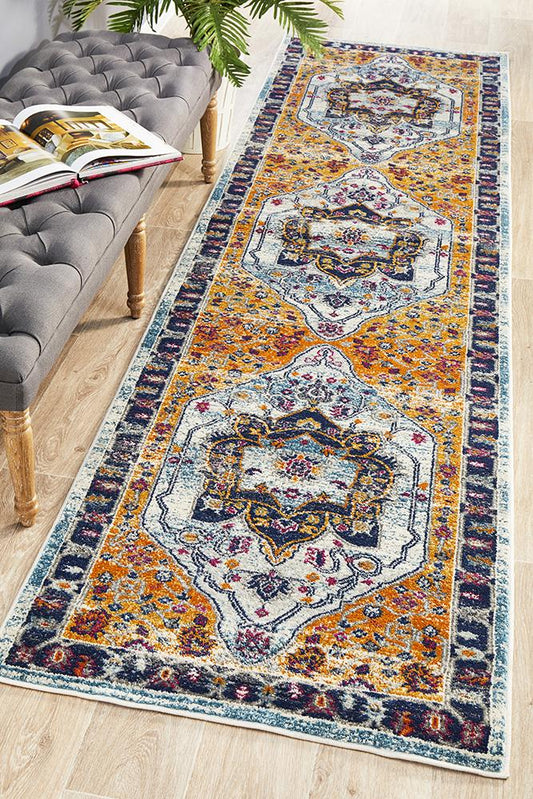 Ravella 201 Rust Orange Polypropylene Runner Rug