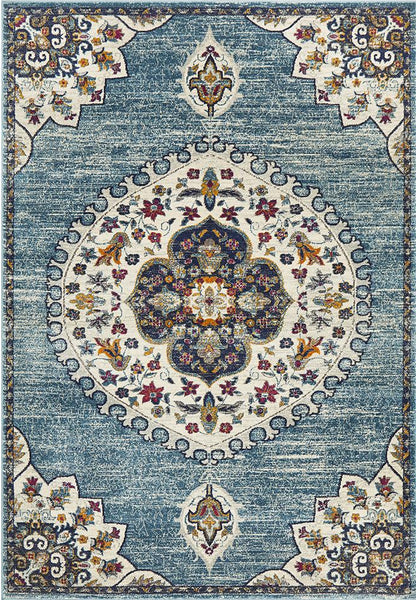 Ravella 202 Blue Polypropylene Rug