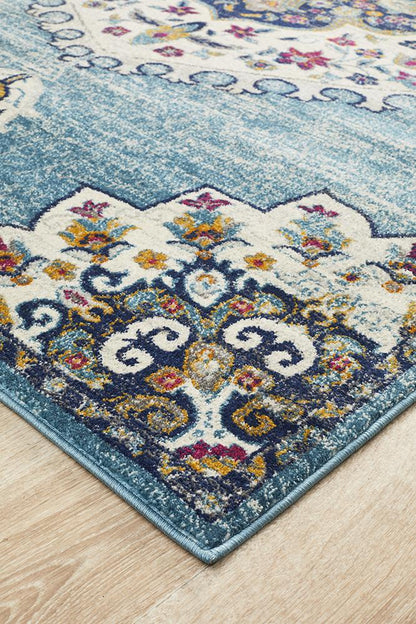Ravella 202 Blue Polypropylene Rug