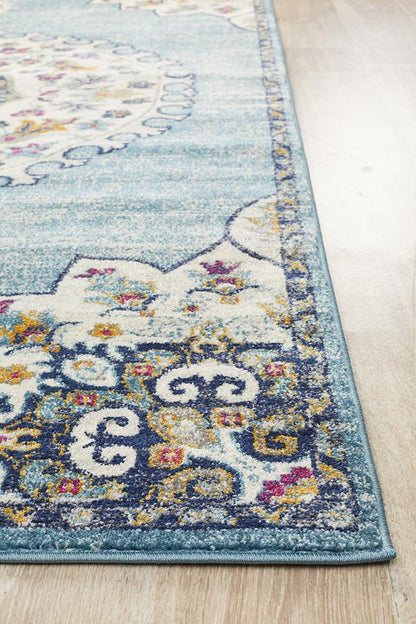 Ravella 202 Blue Polypropylene Rug