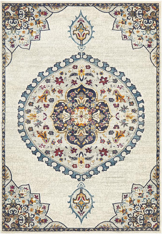 Ravella 202 White Polypropylene Rug