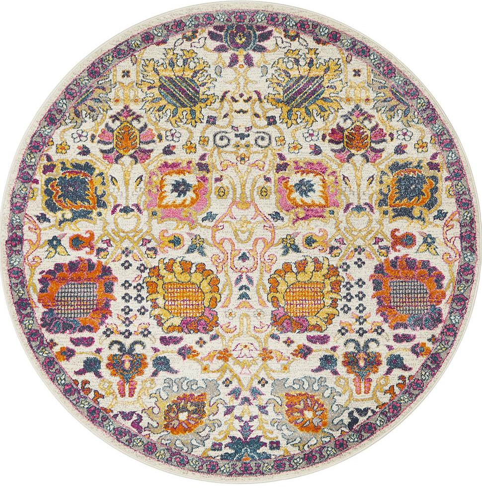 Ravella 206 Multi Polypropylene Round Rug