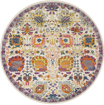 Ravella 206 Multi Polypropylene Round Rug