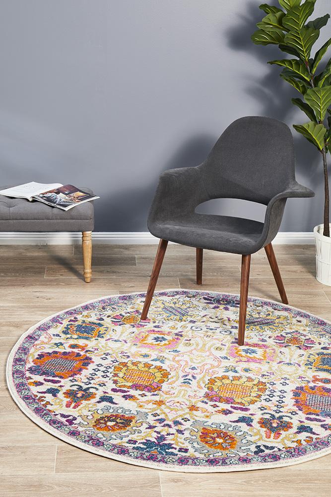 Ravella 206 Multi Polypropylene Round Rug