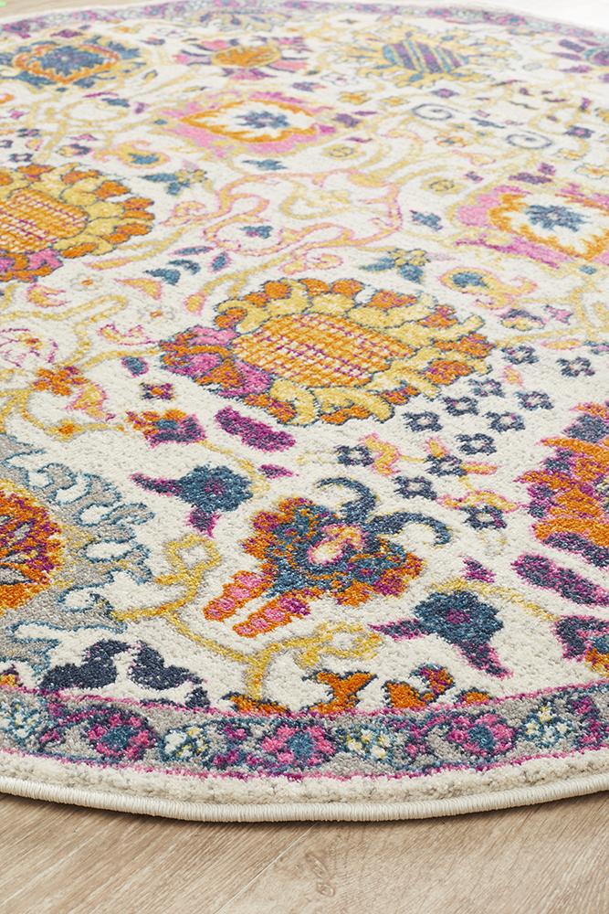 Ravella 206 Multi Polypropylene Round Rug