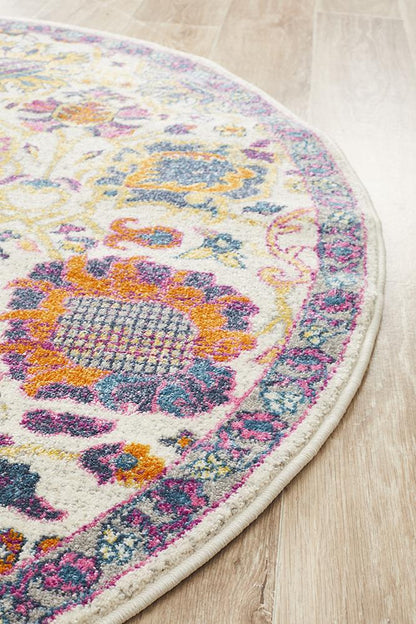 Ravella 206 Multi Polypropylene Round Rug