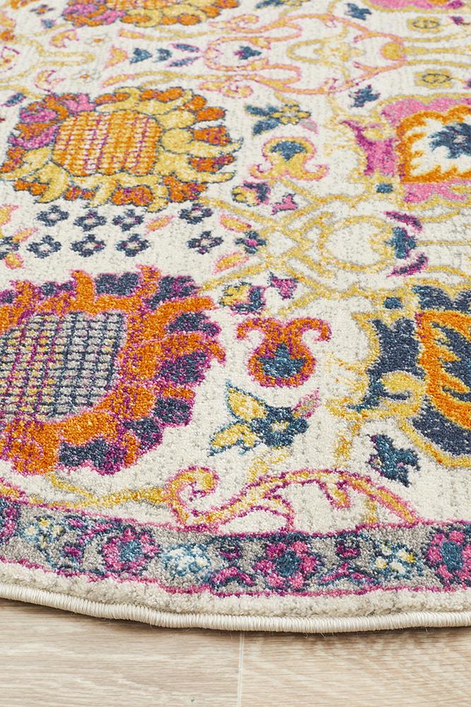 Ravella 206 Multi Polypropylene Round Rug