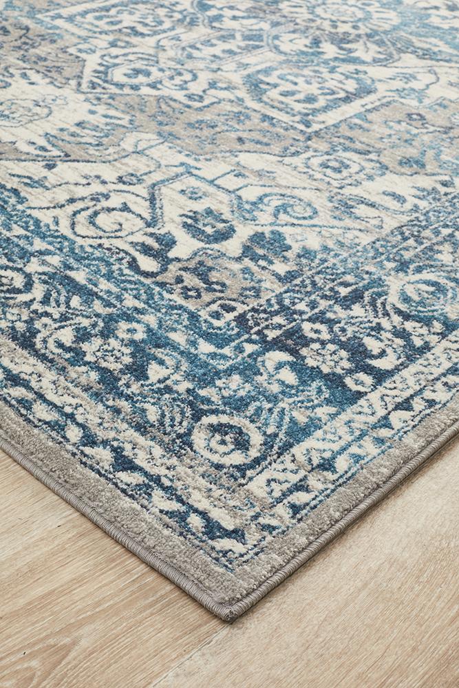 Ravella 207 Blue Polypropylene Rug