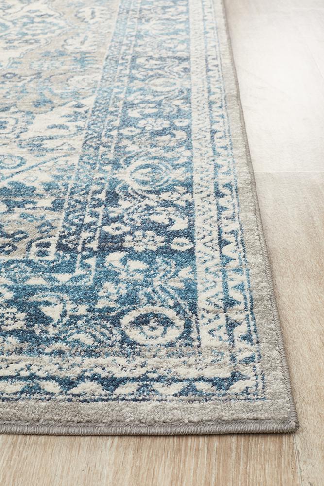 Ravella 207 Blue Polypropylene Rug