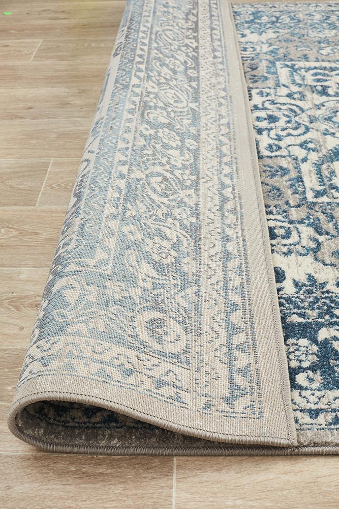 Ravella 207 Blue Polypropylene Rug