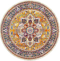 Ravella Multicolor Rust Round Rug