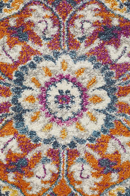 Ravella 207 Multi Polypropylene Round Rug