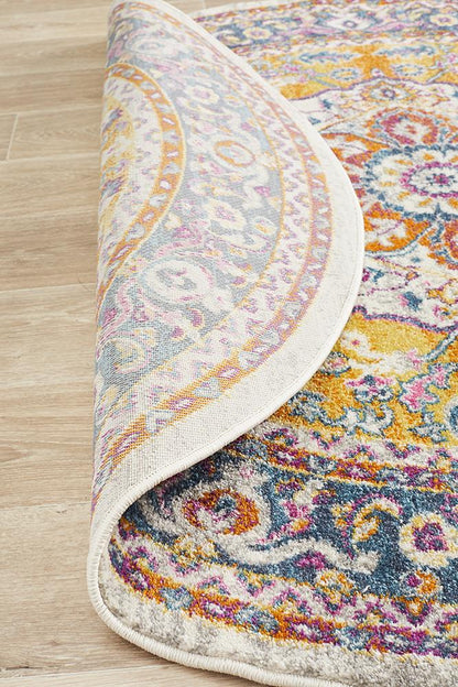Ravella 207 Multi Polypropylene Round Rug